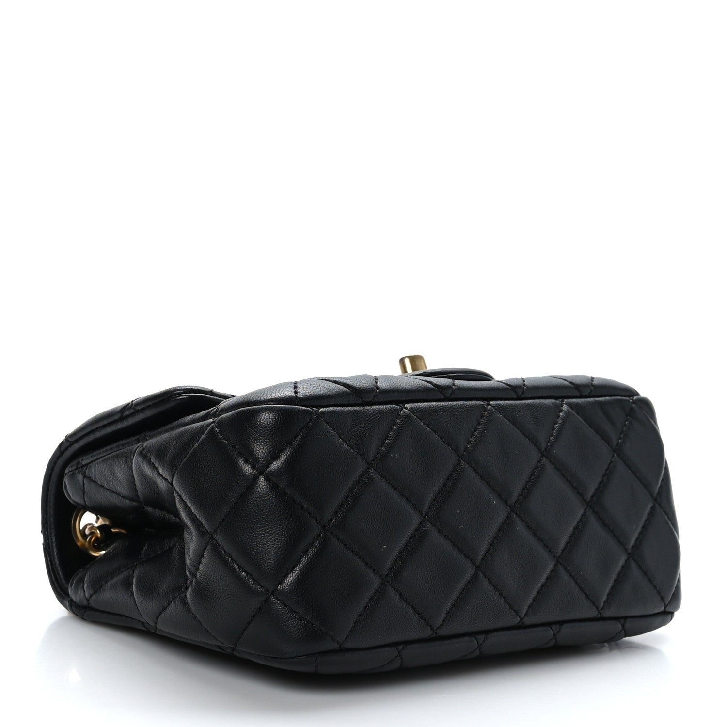 Chanel Lambskin Quilted Mini Pearl Crush Flap Black 4 of 10