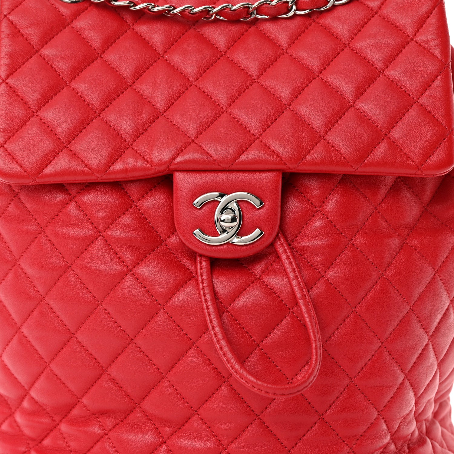 Chanel Lambskin Quilted Large Urban Spirit Backpack Red 8 of 17