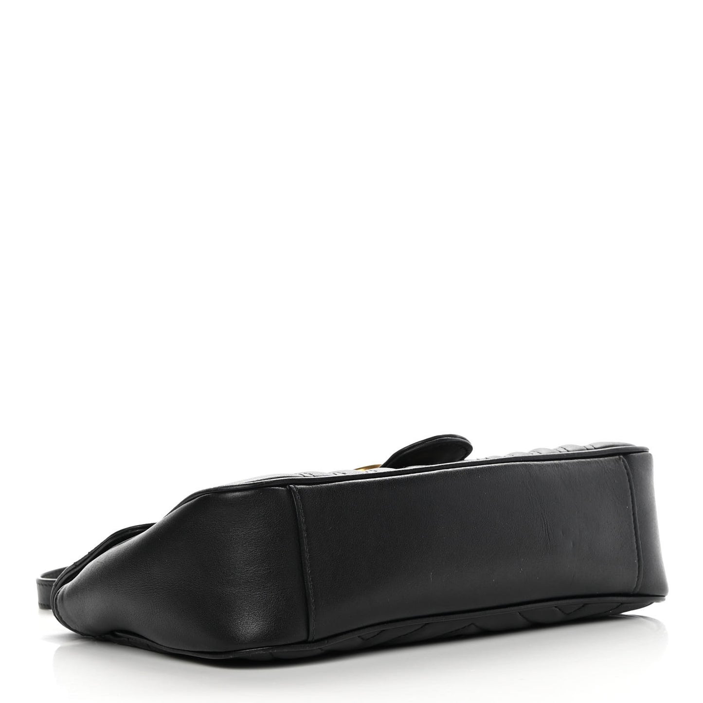 Calfskin Matelasse Small GG Marmont Shoulder Bag Black
