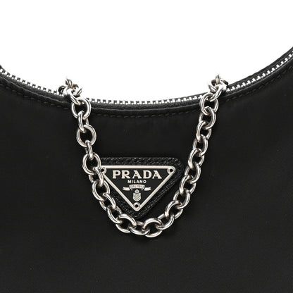 Prada Re-Nylon Saffiano Re-Edition 2005 Shoulder Bag Black 9 of 11