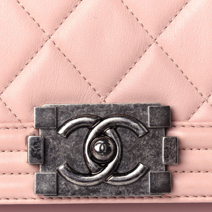 Chanel Calfskin Quilted New Medium Boy Flap Light Pink 10 of 11