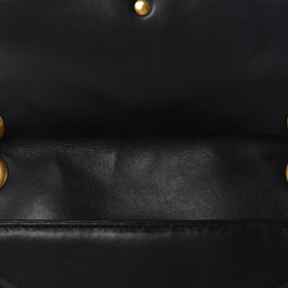 Gucci Calfskin Matelasse Small GG Marmont Shoulder Bag Black 9 of 16