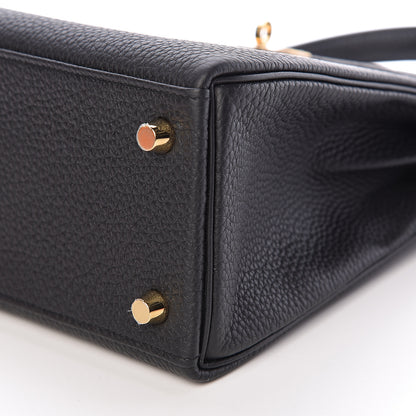 Hermes Togo Kelly Retourne 25 Black 10 of 40