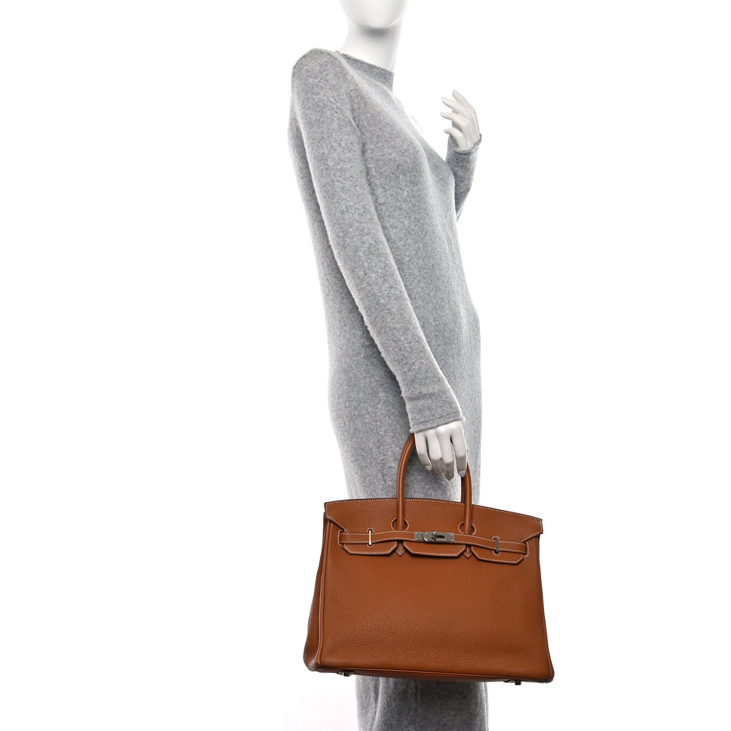 Taurillon Clemence Birkin 35 Gold