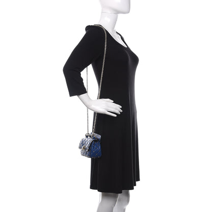 Valentino Garavani Nappa Micro Rockstud Spike Shoulder Bag Blue 2 of 10