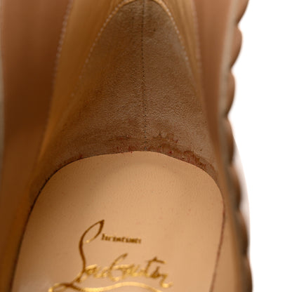 Christian Louboutin Kid Pijonina 100 Booties 39 Nude 8 of 11