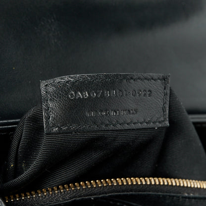 Saint Laurent Calfskin Y Quilted Monogram Toy Loulou Crossbody Bag Black 8 of 11
