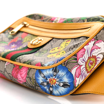Gucci GG Supreme Monogram Flora Medium Ophidia Belt Bag Beige Multicolor Crop 10 of 12