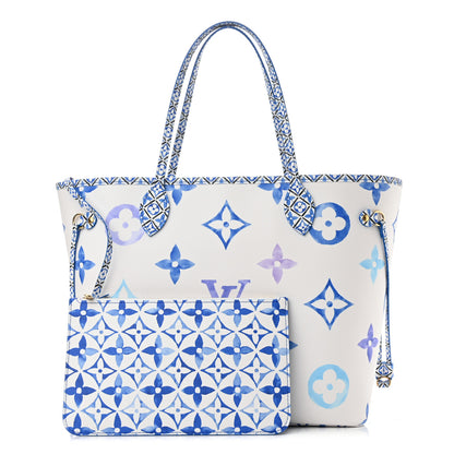 Louis Vuitton Monogram Giant By The Pool 2.0 Neverfull MM Blue 1 of 11