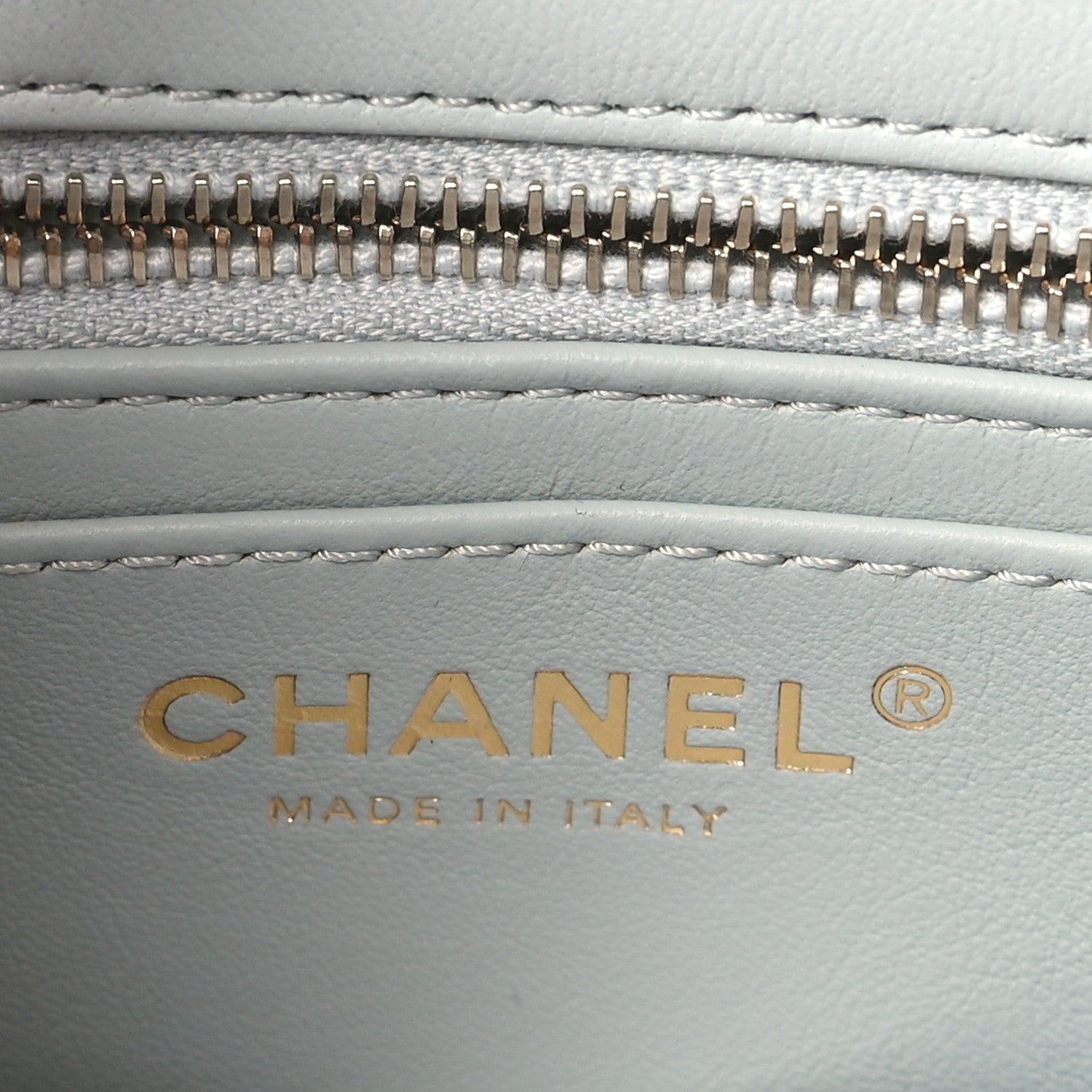 Chanel Lambskin Quilted Mini Rectangular Pearl Crush Flap Grey 6 of 9