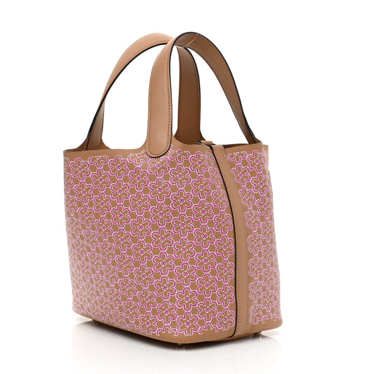 Swift Lucky Daisy Picotin Lock 18 PM Chai Rose White