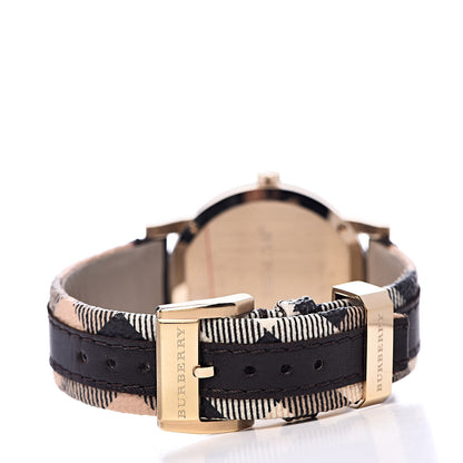 Burberry Stainless Steel Calfskin 38mm Quartz Watch Champagne BU9032 4 of 10
