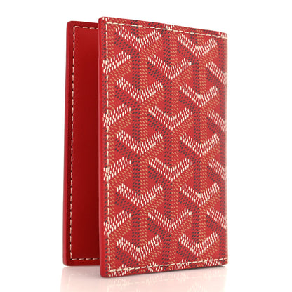 Goyard Goyardine Saint Marc Card Holder Red 3 of 7