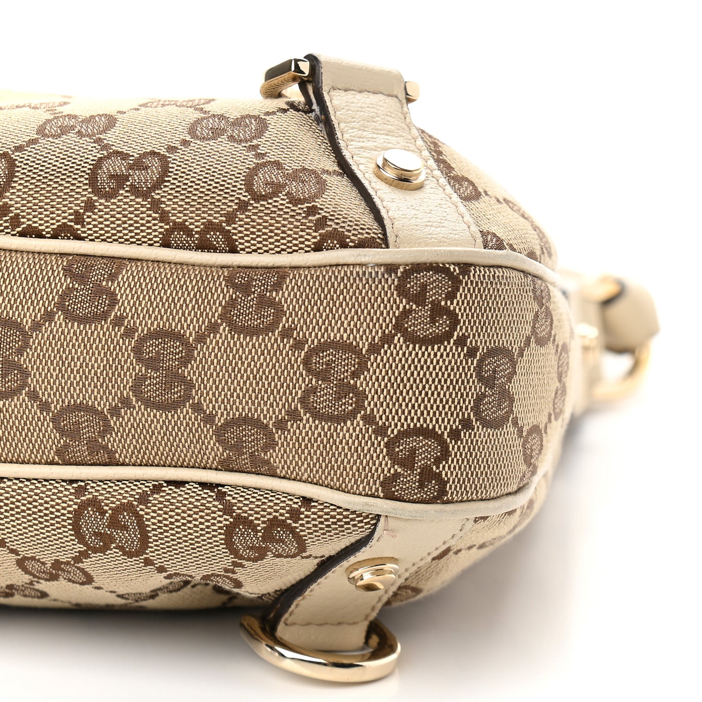 Monogram Medium Abbey D Ring Hobo Off White