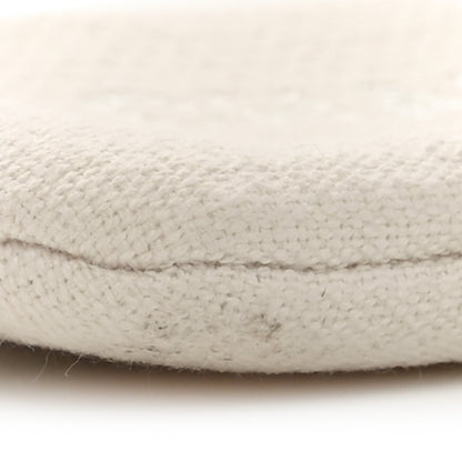 Chanel Canvas Deauville Cosmetic Pouch Light Beige 7 of 9