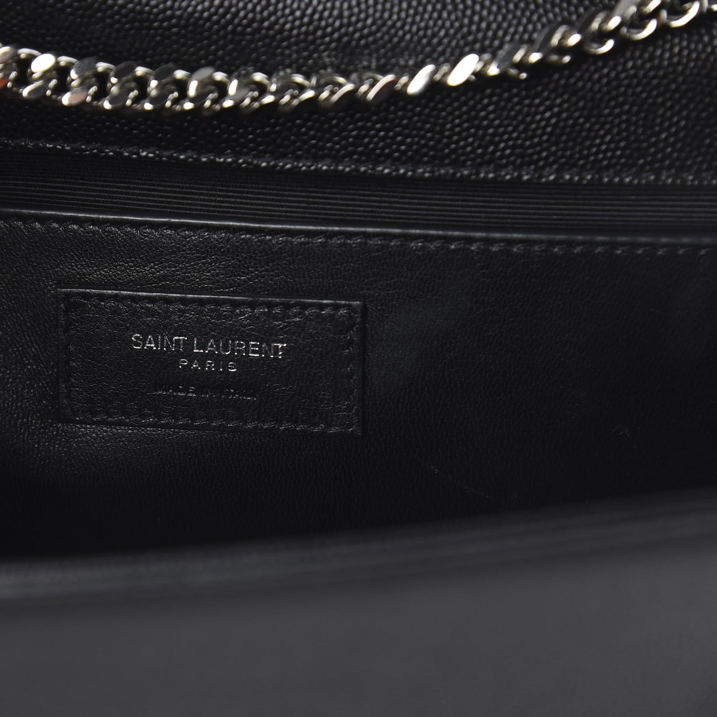 Grain De Poudre Medium Classic Monogram Kate Satchel Black