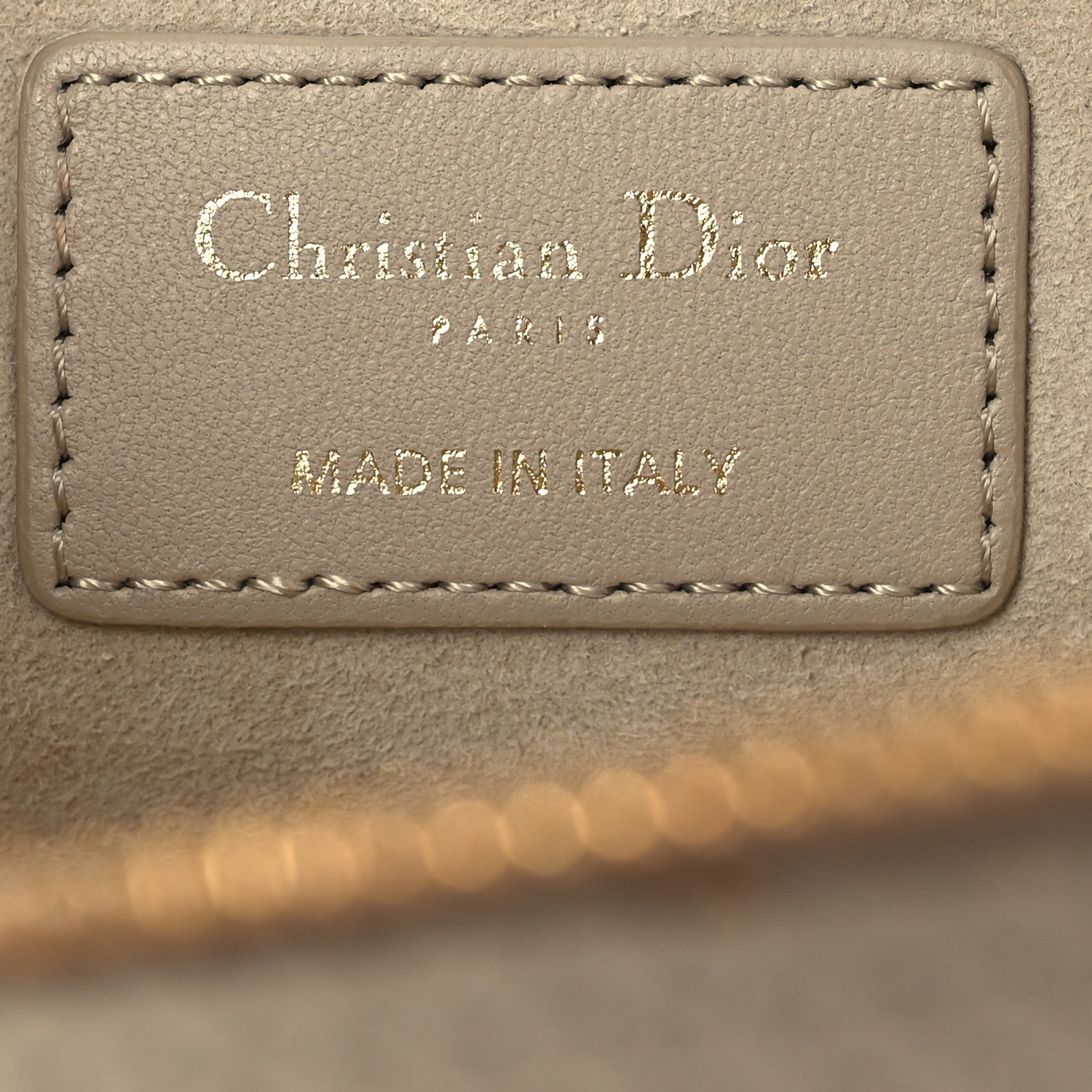 Christian Dior Lambskin Cannage Small Diortravel Vanity Case Light Beige 6 of 13