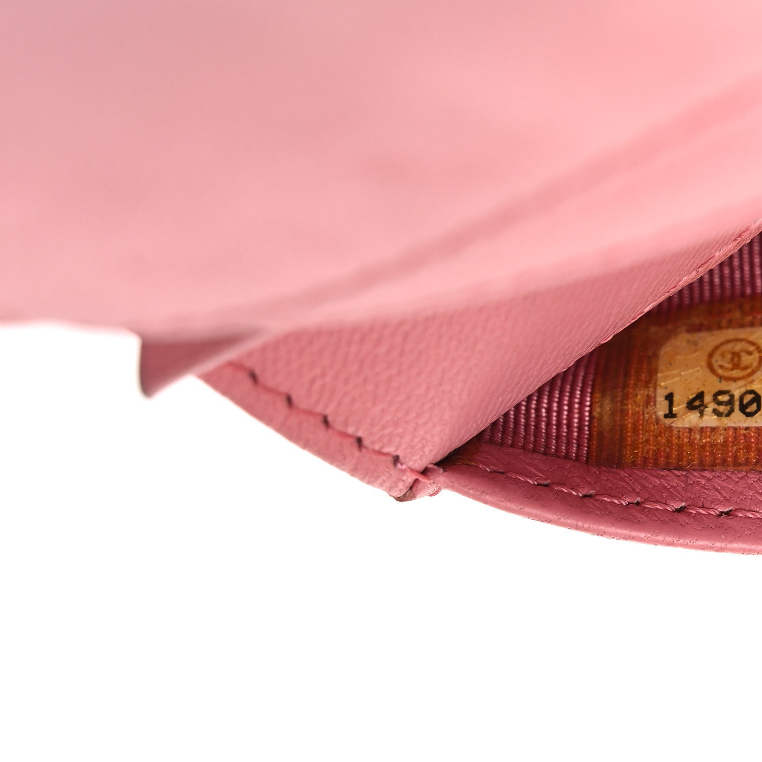 Chanel Lambskin Quilted Yen Wallet Pink 8 of 14