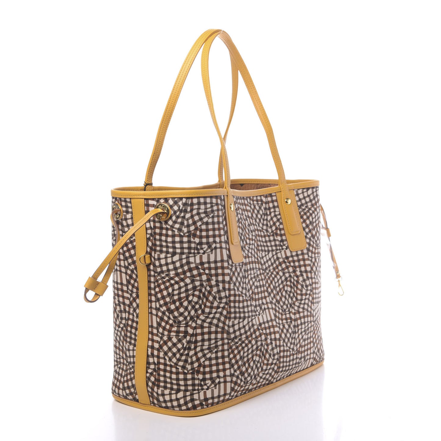 Visetos Medium Liz Reversible Shopper Tote Cognac Yellow