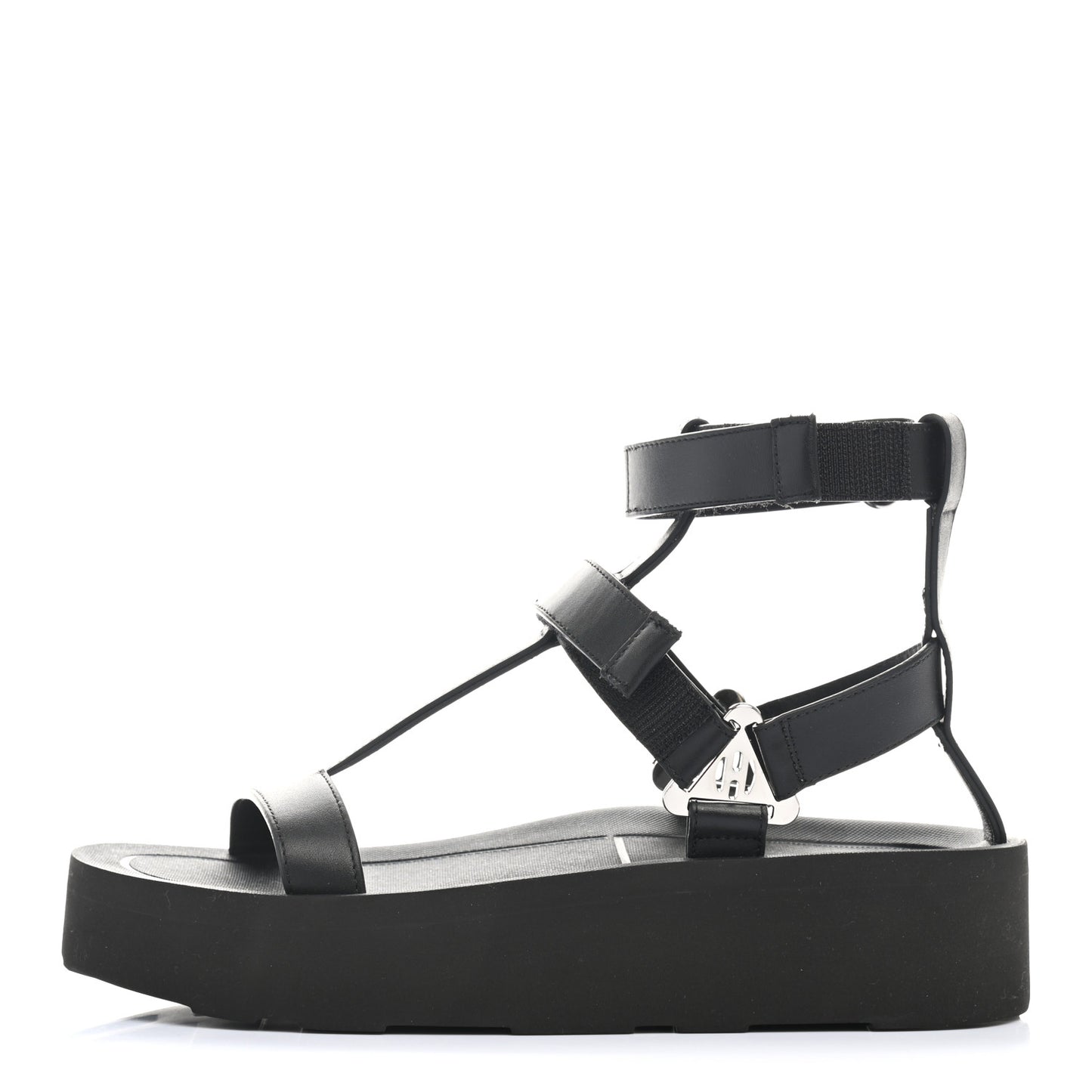 Calfskin Womens Enid Sandals 37 Black