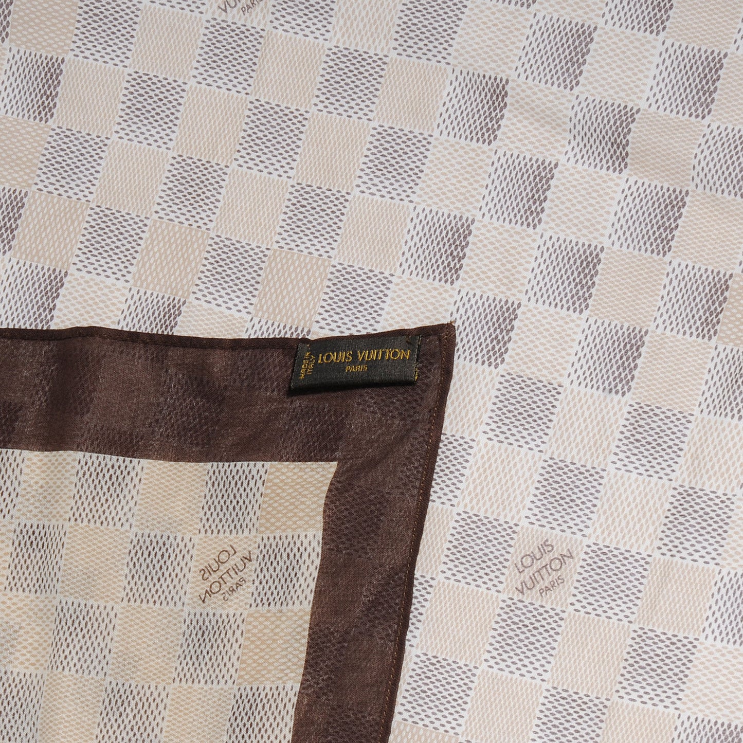 Cotton Damier Scarf