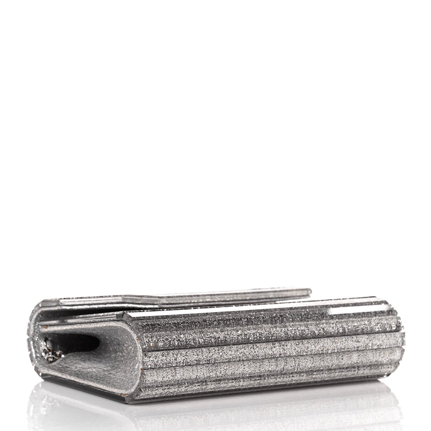 Acrylic Glitter Candy Clutch Champagne