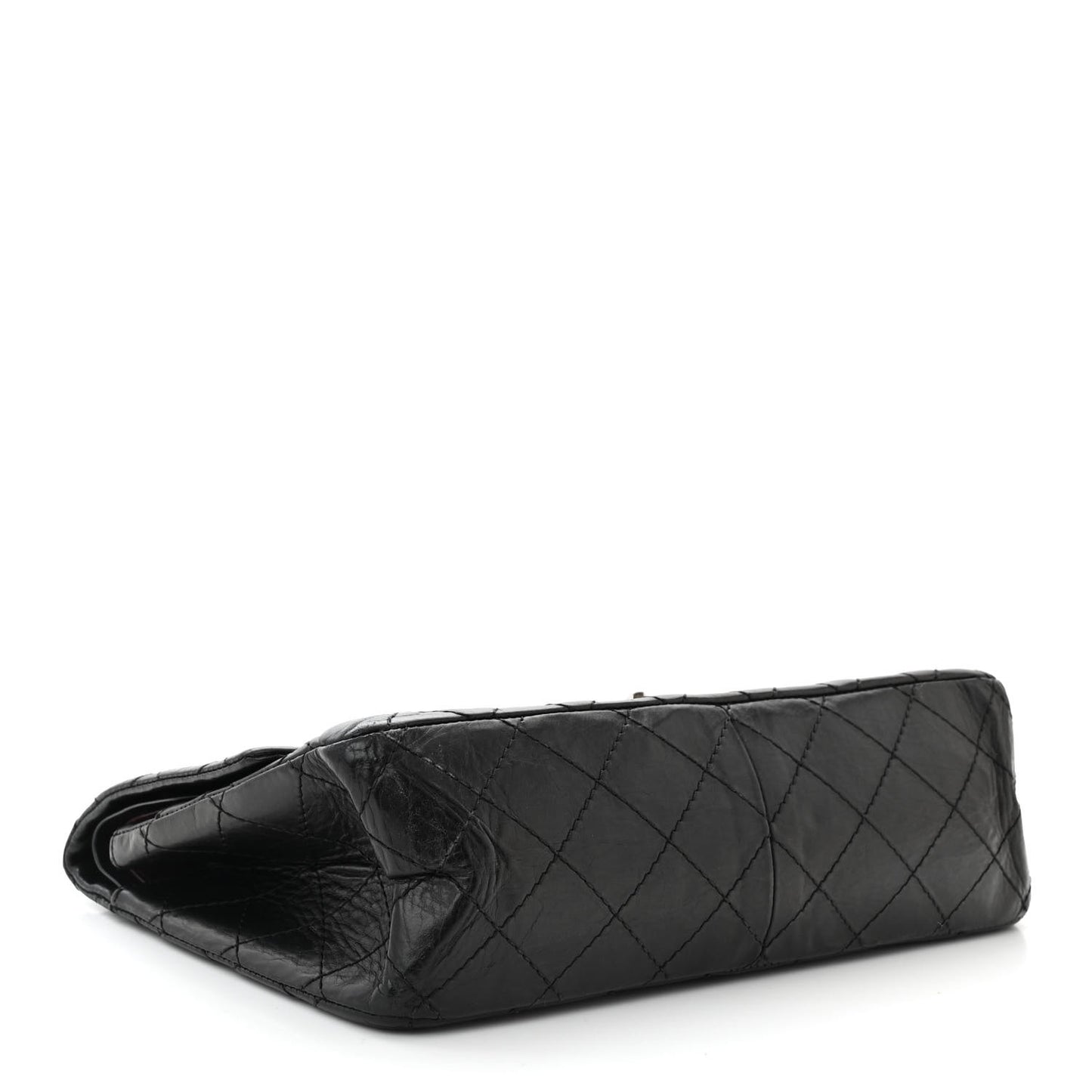 Aged Calfskin Quilted 2.55 Reissue 226 Flap Black