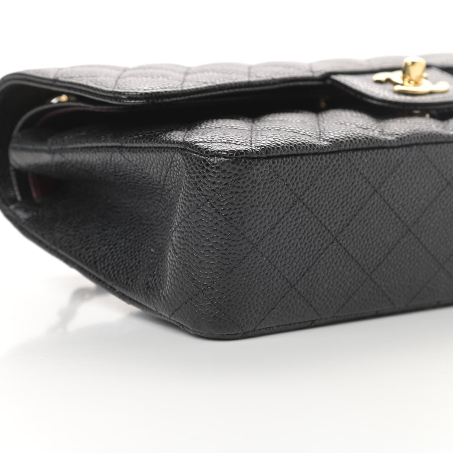 Chanel Caviar Quilted Medium Double Flap Black 9 of 11