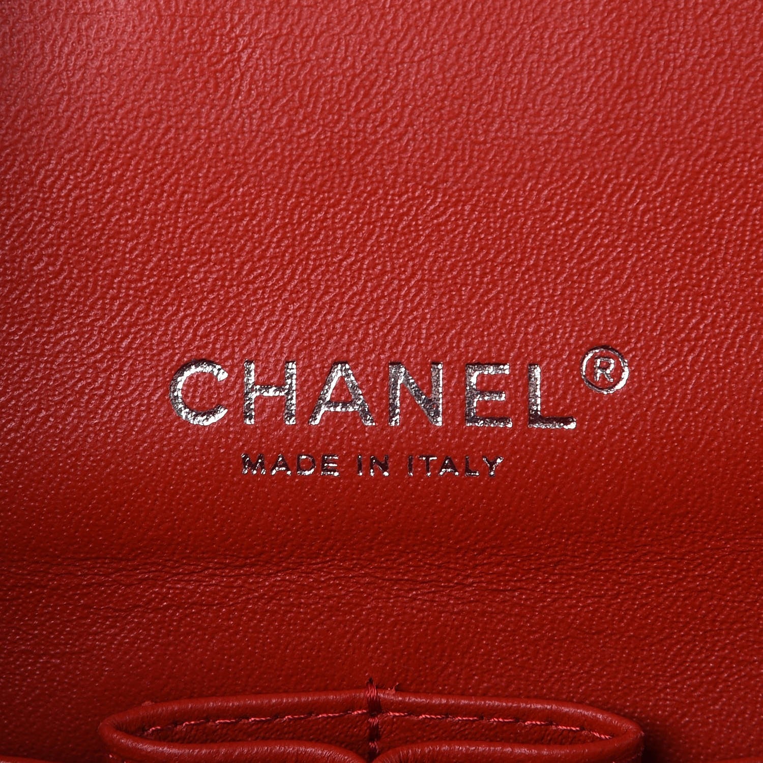 Chanel Lambskin Quilted Maxi Double Flap Red 7 of 11