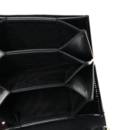 Christian Dior Patent Cannage Mini Pouch on Chain Black 5 of 11