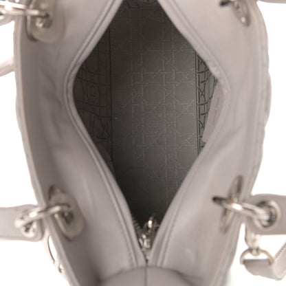 Christian Dior Lambskin Cannage Medium Lady Dior Grey 5 of 9