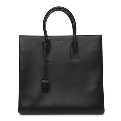 Saint Laurent Grain de Poudre Medium Museum Tote Black 1 of 7