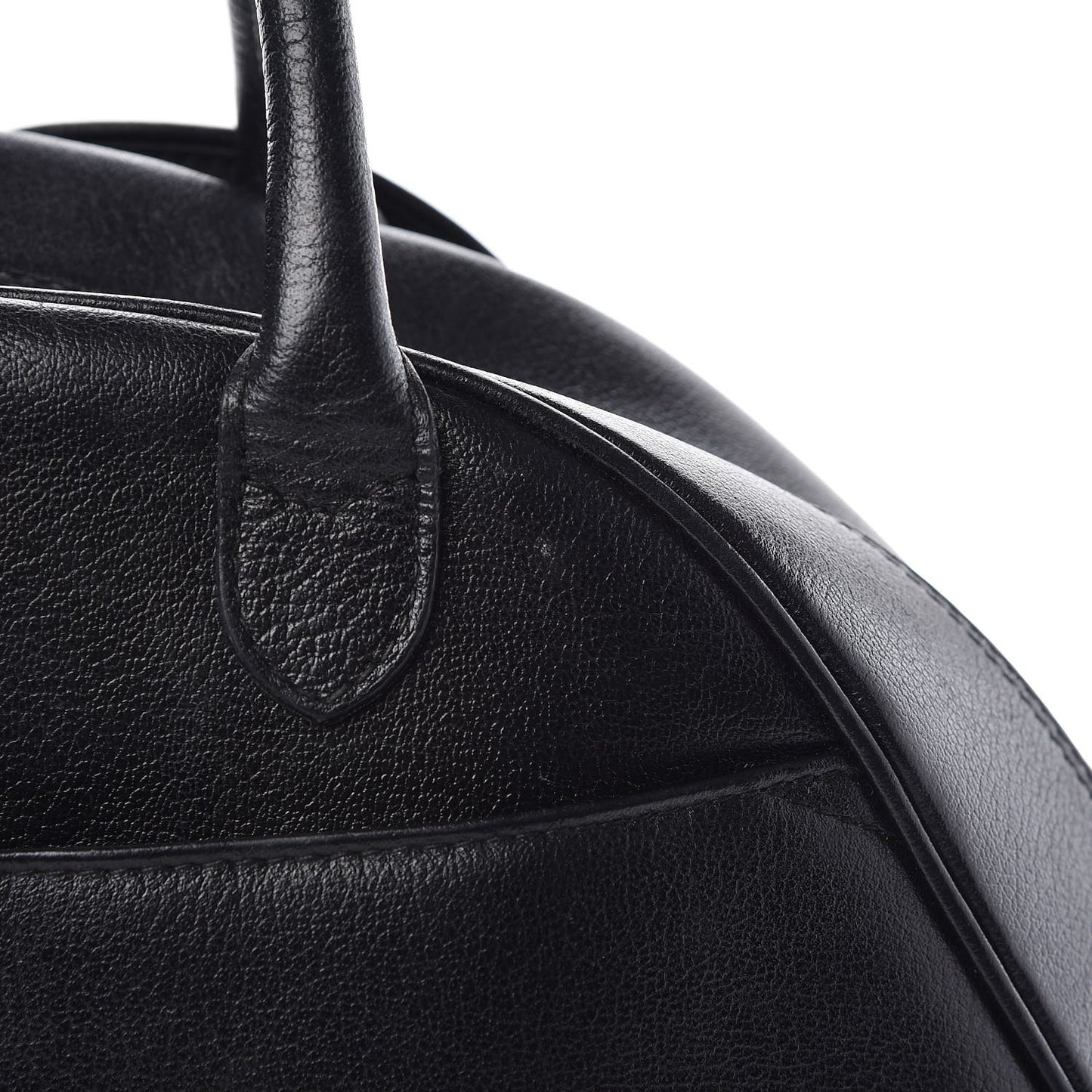Calfskin Saddle Bowler Black