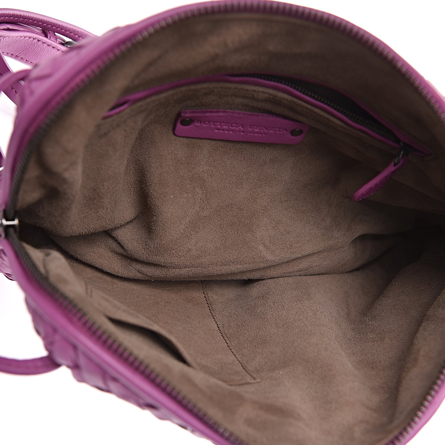 Nappa Intrecciato Pillow Crossbody Messenger Peony
