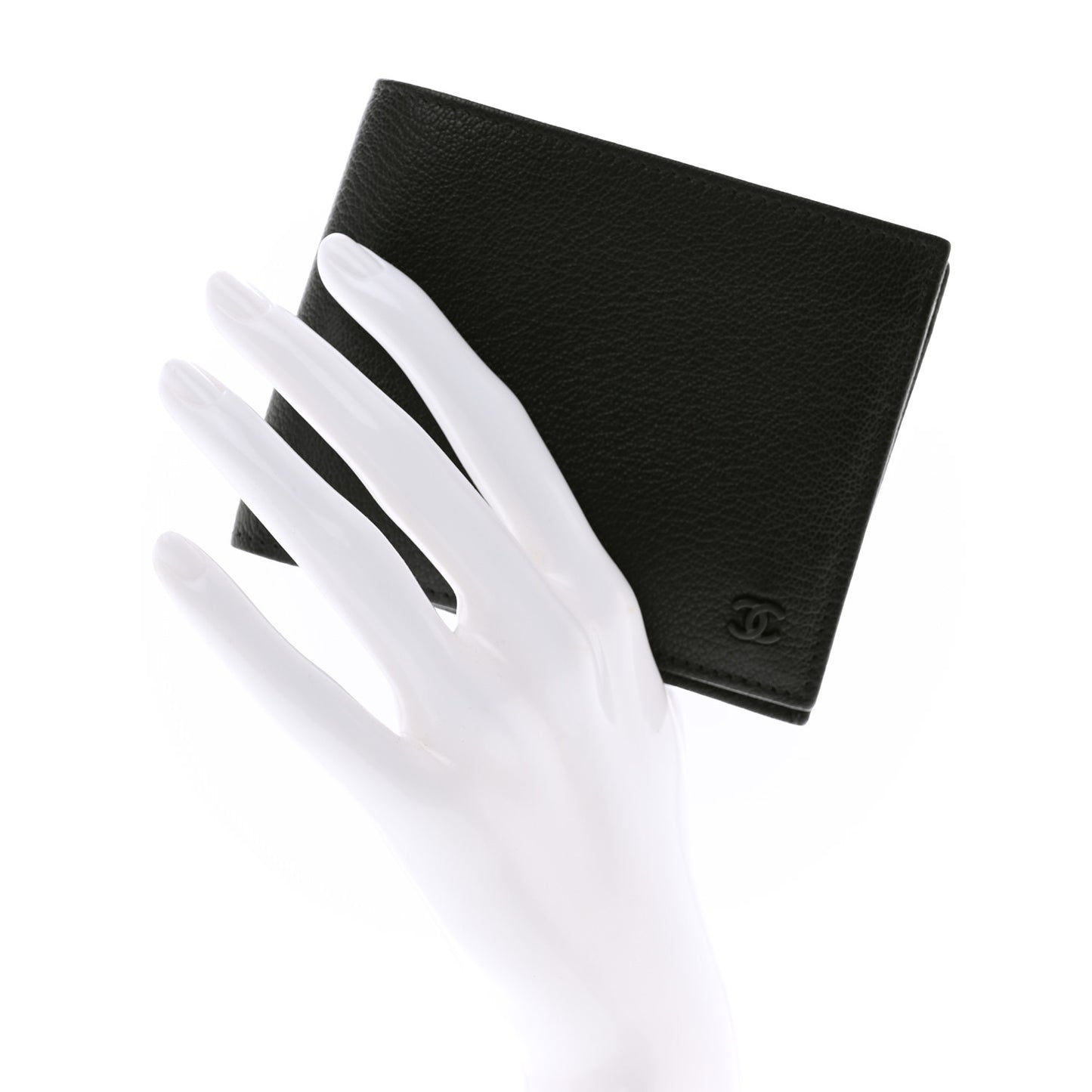 Goatskin Bi-Fold Wallet Black