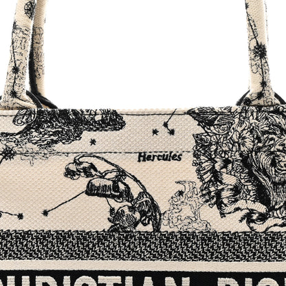 Christian Dior Canvas Zodiac Toile De Jouy Embroidered Medium Book Tote Latte 8 of 13