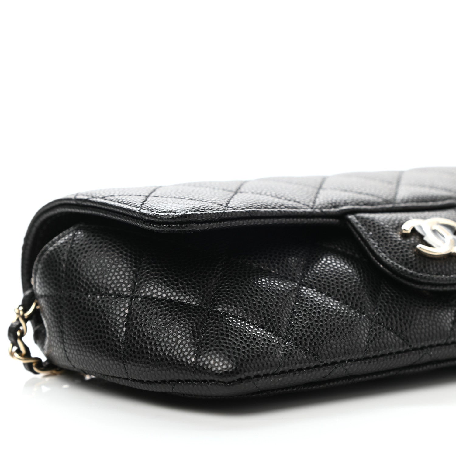 Chanel Caviar Quilted Glasses Case With Chain Black 9 of 11