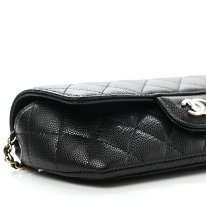 Chanel Caviar Quilted Glasses Case With Chain Black 9 of 11