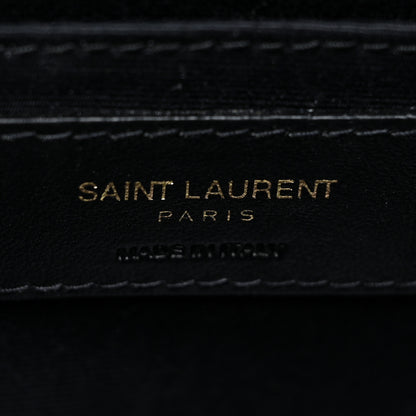 Saint Laurent Calfskin Matelasse Monogram Lou Camera Bag Dark Beige 6 of 12