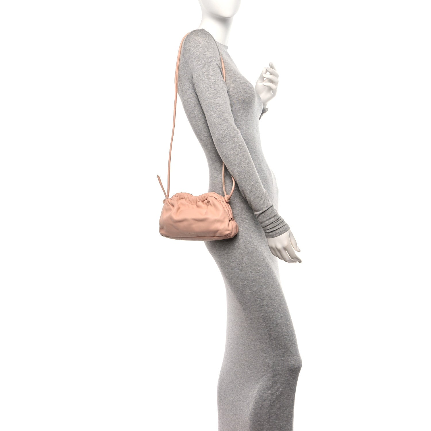 Mansur Gavriel Lambskin Mini Cloud Clutch Dahlia 2 of 9
