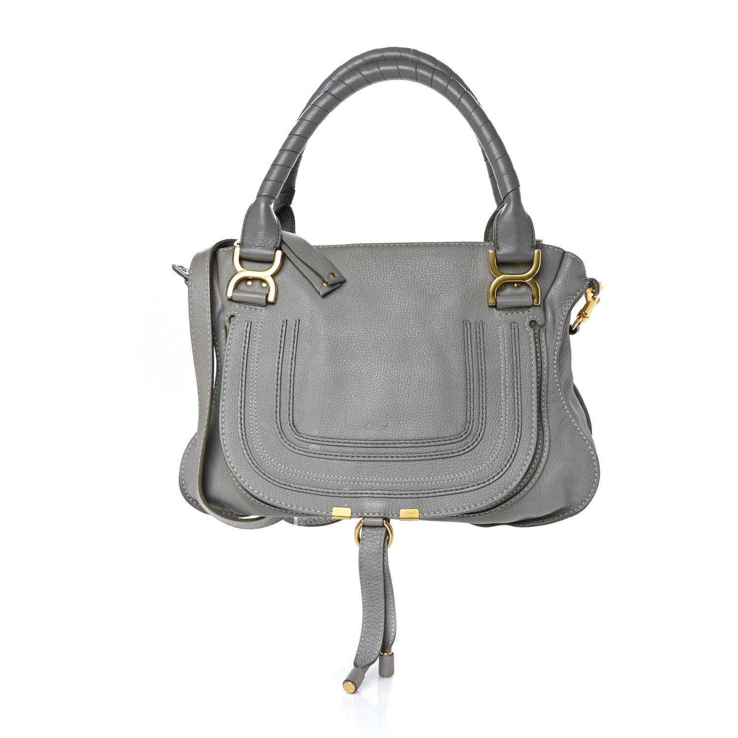 Chloe Calfskin Medium Marcie Satchel Cashmere Grey 1 of 11
