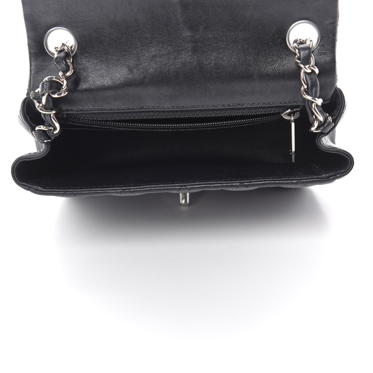 Chanel Lambskin Quilted Mini Square Flap Black 5 of 12