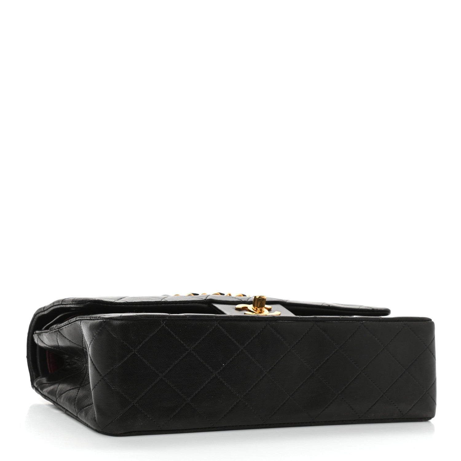Chanel Lambskin Quilted Medium Double Flap Black 3 of 15
