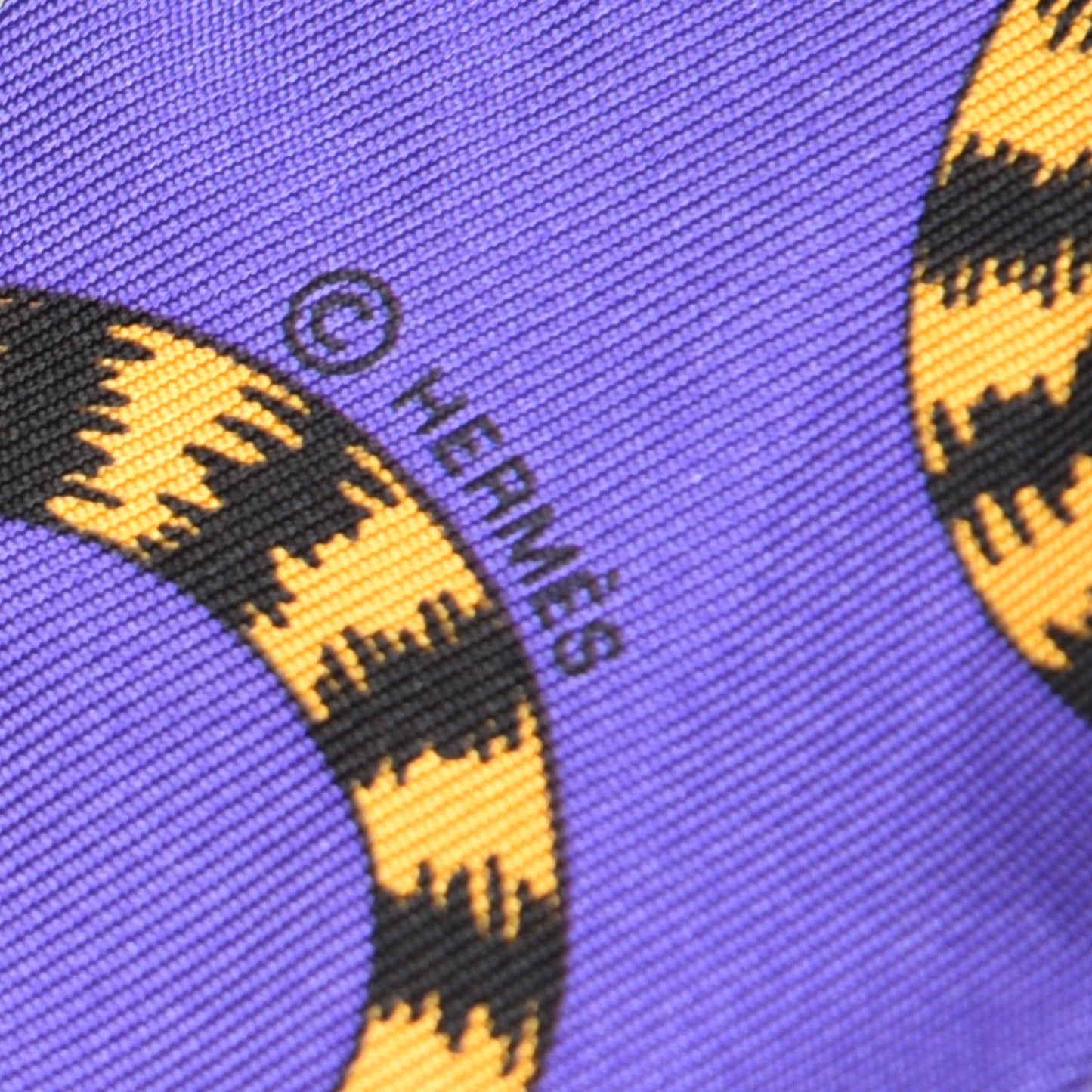 Silk Les Leopards Twilly Violet Ocre Vert