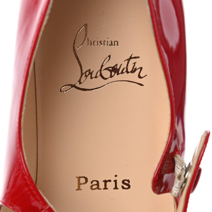 Christian Louboutin Patent Ioma Flat 39.5 Red Chic 7 of 8