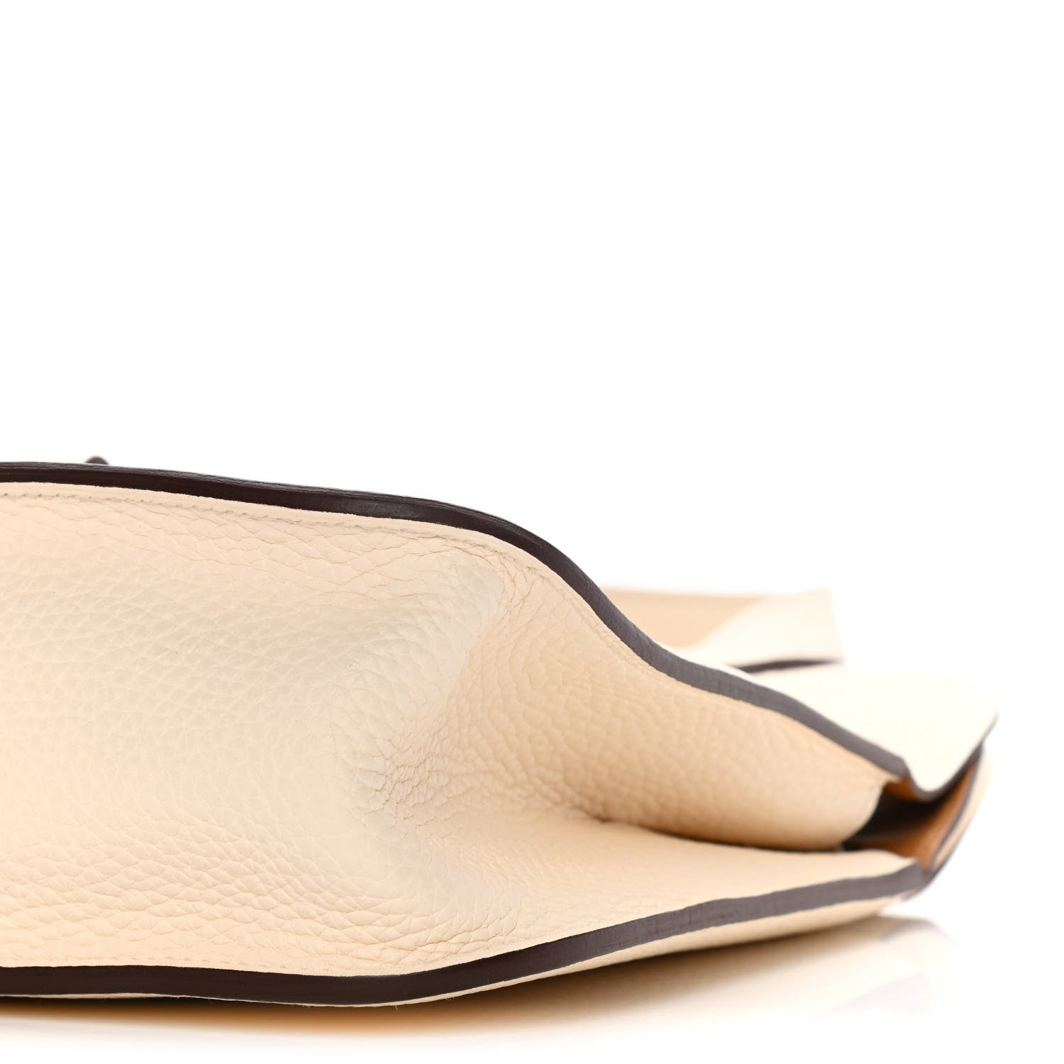 Hermes Taurillon Clemence Verso Halzan 25 Nata Sesame 7 of 8