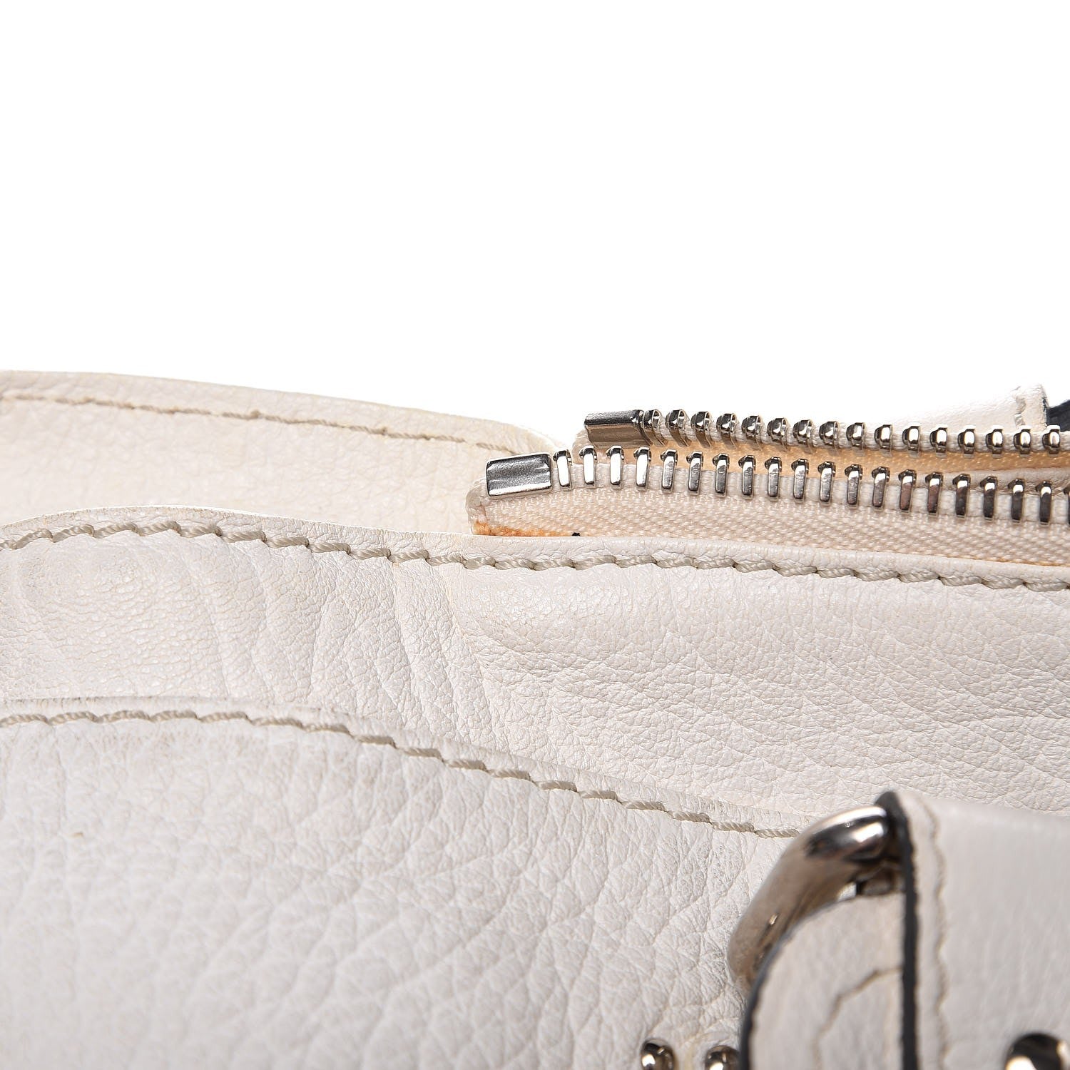 Chloe Calfskin Medium Paddington Satchel White 6 of 17