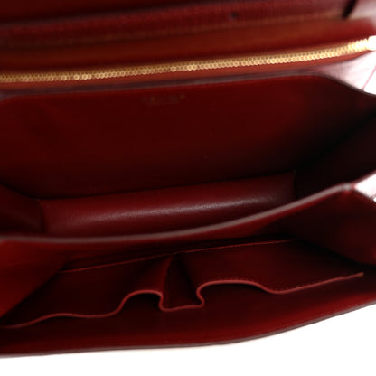 Celine Lizard Medium Classic Box Flap Bag Ruby 4 of 8