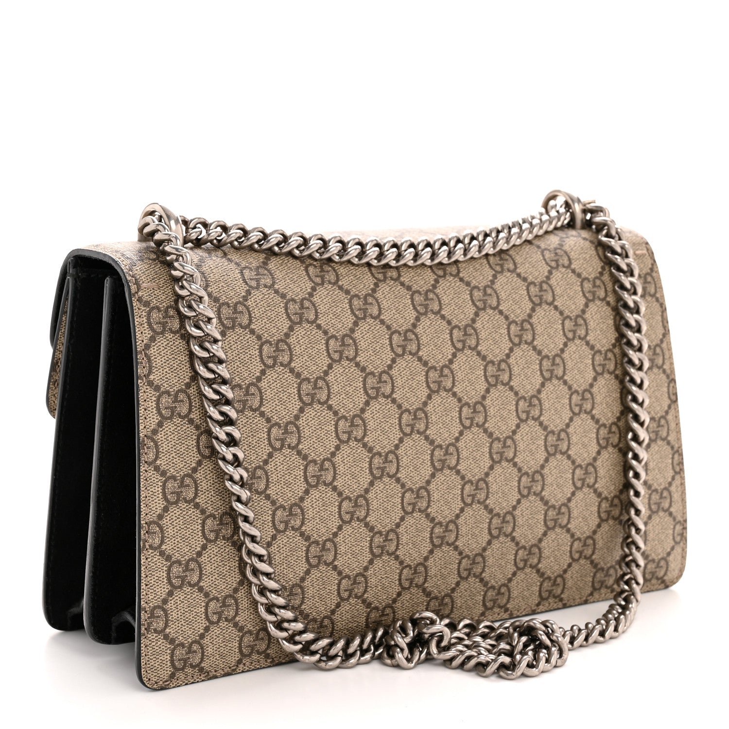 Gucci GG Supreme Monogram Small Dionysus Shoulder Bag Black 3 of 12