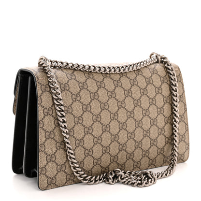 Gucci GG Supreme Monogram Small Dionysus Shoulder Bag Black 3 of 12